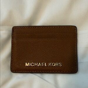 Michael Kors Brown Card Holder